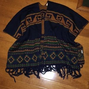 NWOT Aztec pattern poncho